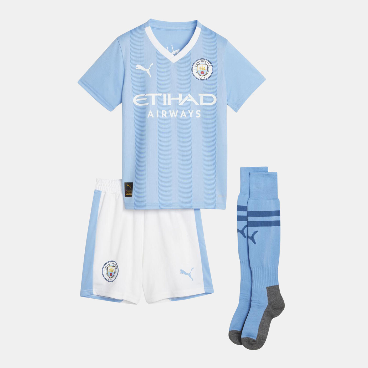 Kids' Manchester City Home Mini Set - 2023/24