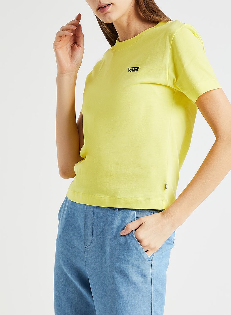 Junior V Boxy T-Shirt Yellow