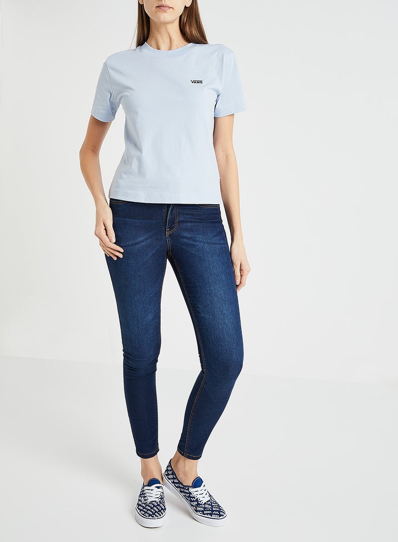 Junior V Boxy T-Shirt Blue