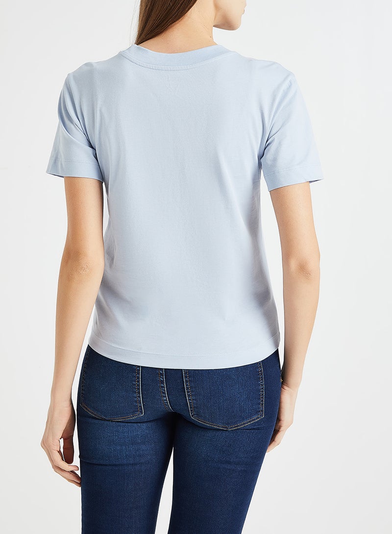 Junior V Boxy T-Shirt Blue