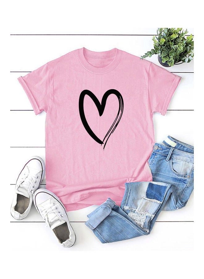 Cartoon Sloth Print T-Shirt Top Light Grey