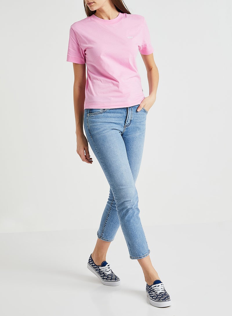 Junior V Boxy T-Shirt Pink
