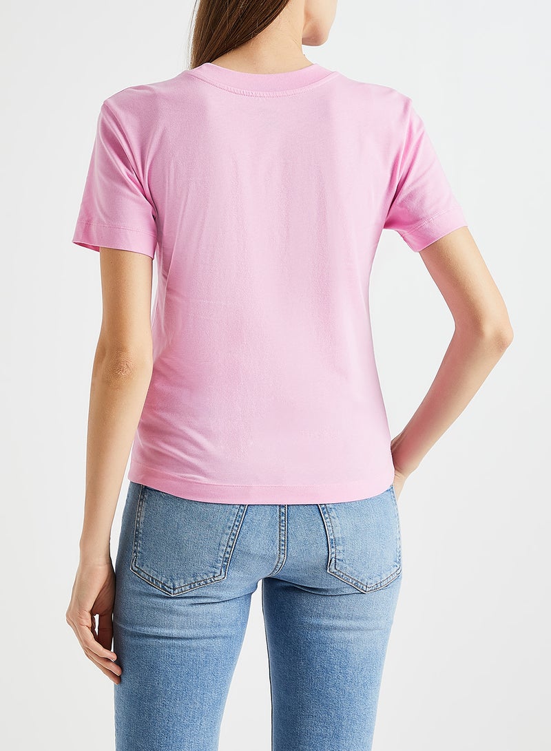 Junior V Boxy T-Shirt Pink