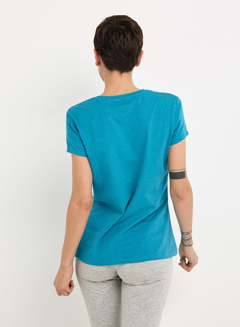 Casual T-Shirt Blue Tint Melange