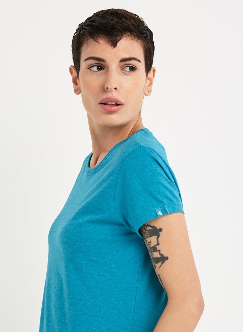 Casual T-Shirt Blue Tint Melange