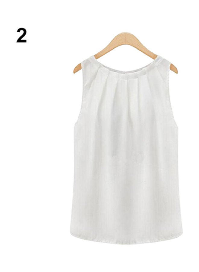 Fashion Sleeveless Summer Chiffon Vest Casual Tank Tops Shirt Blouse Black