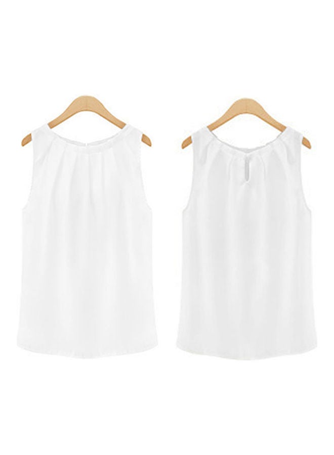 Fashion Sleeveless Summer Chiffon Vest Casual Tank Tops Shirt Blouse Black