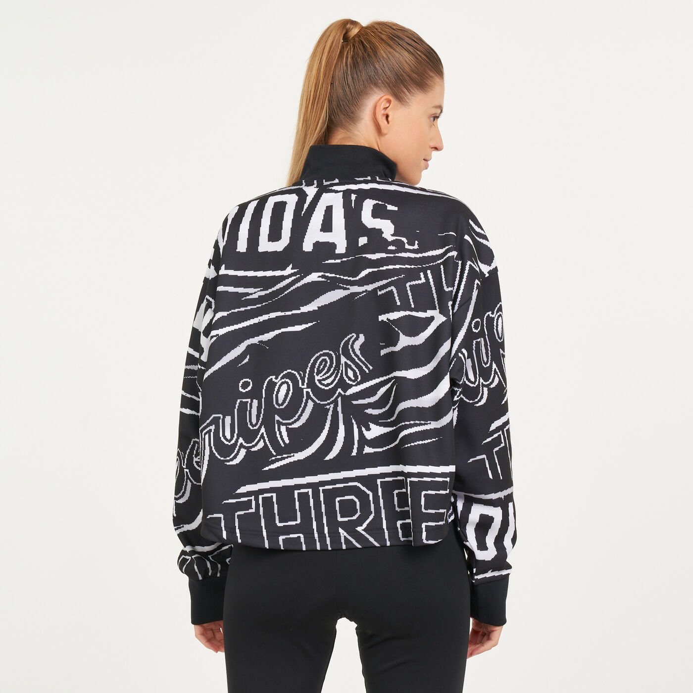 Women's Allover Print Doubleknit Sweatshirt