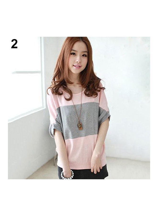 Women's Fashion Batwing Sleeve T-Shirt Orange