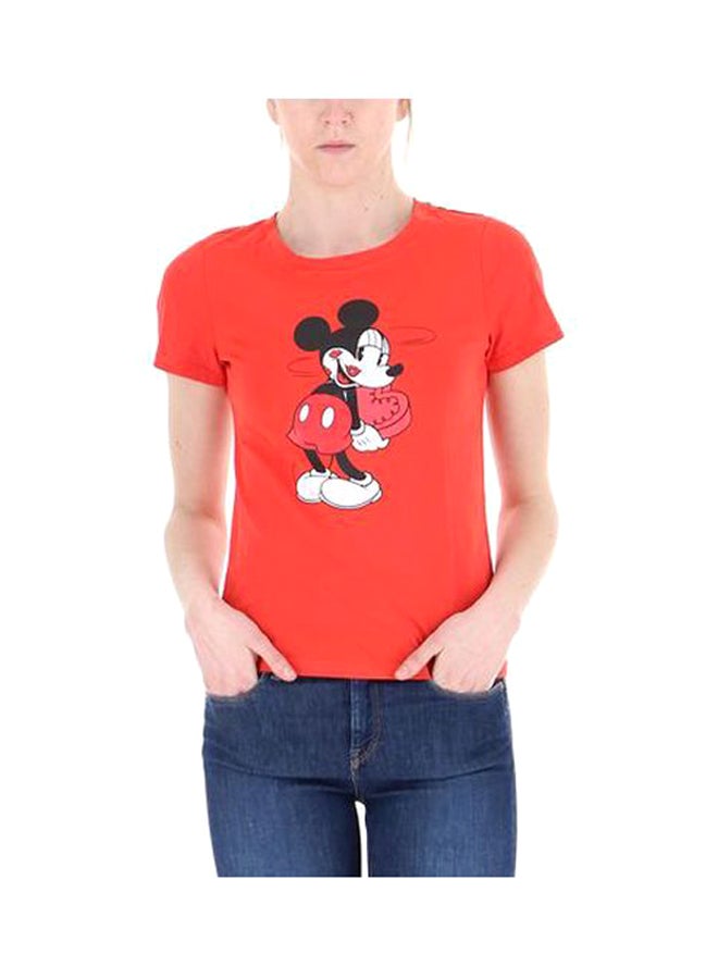 Mickey Mouse Valentine T-Shirt Red/Black/White