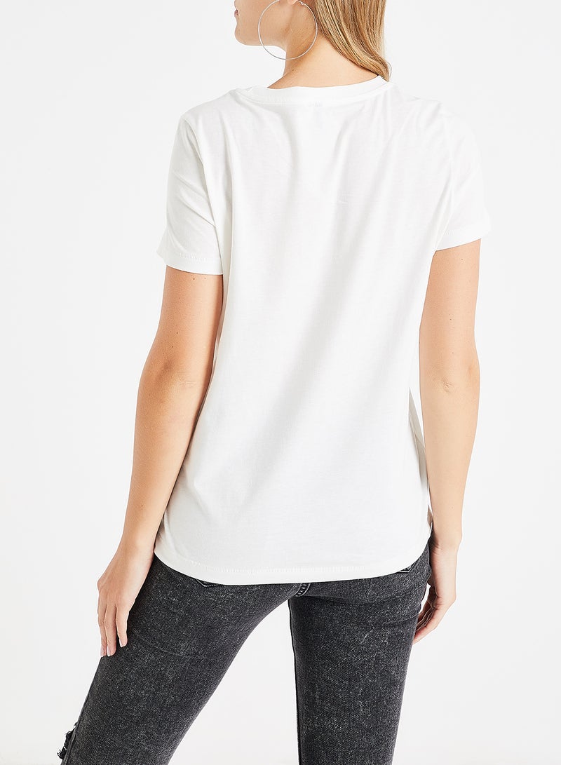 Desert Print T-Shirt White