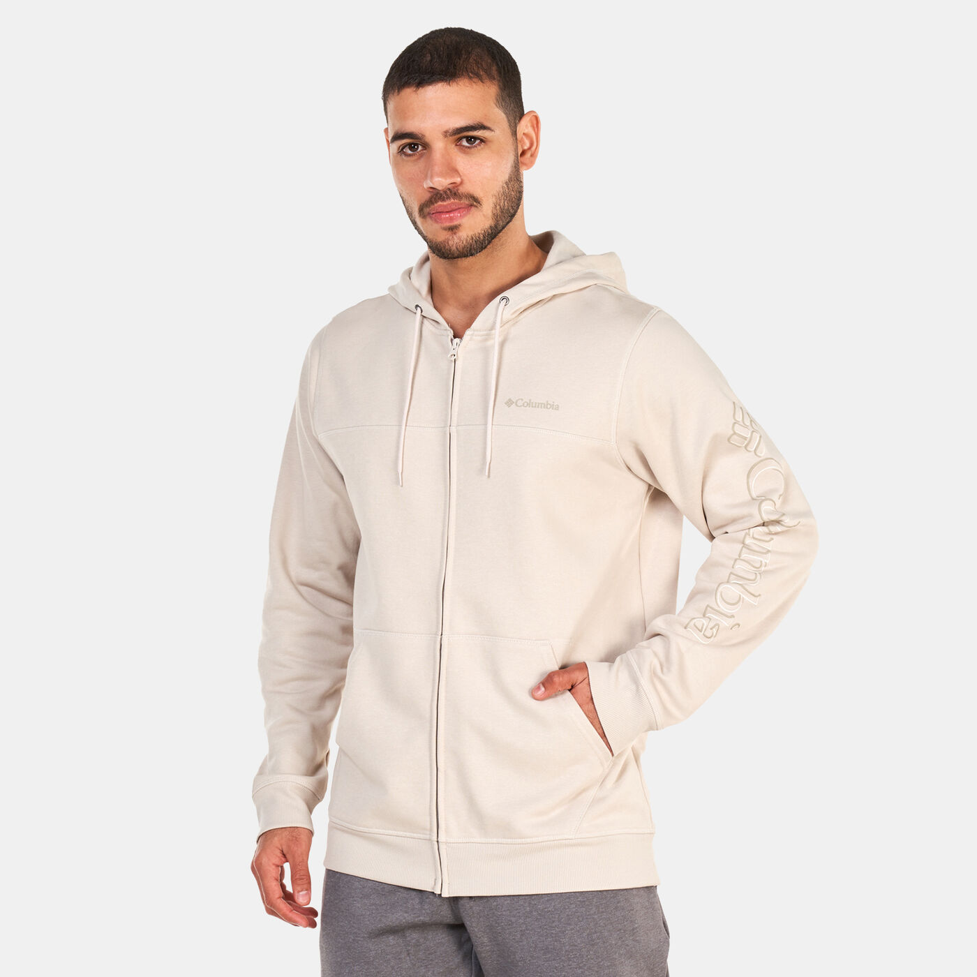 Men's Logo Full-Zip Fleece Hoodie