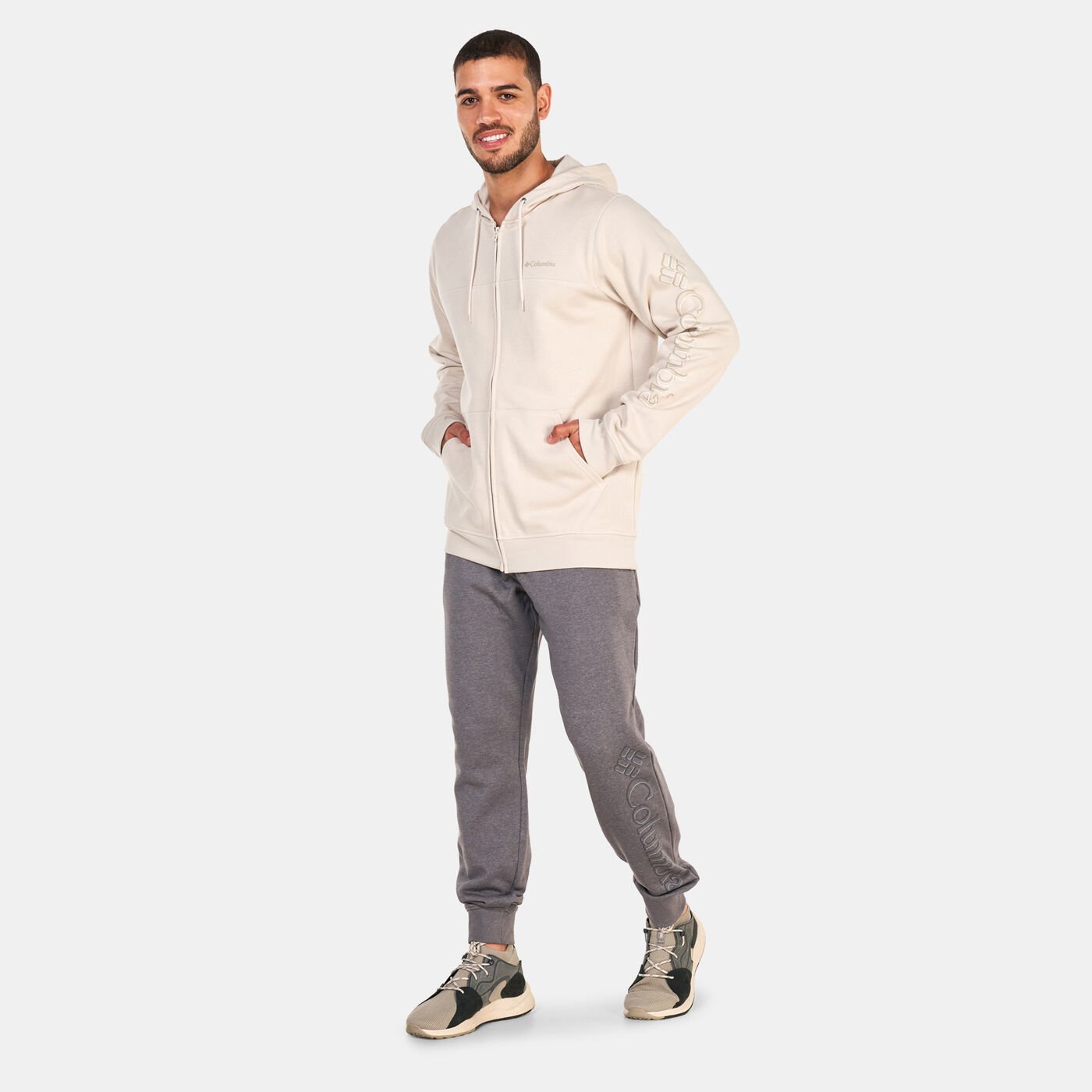 Men's Logo Full-Zip Fleece Hoodie