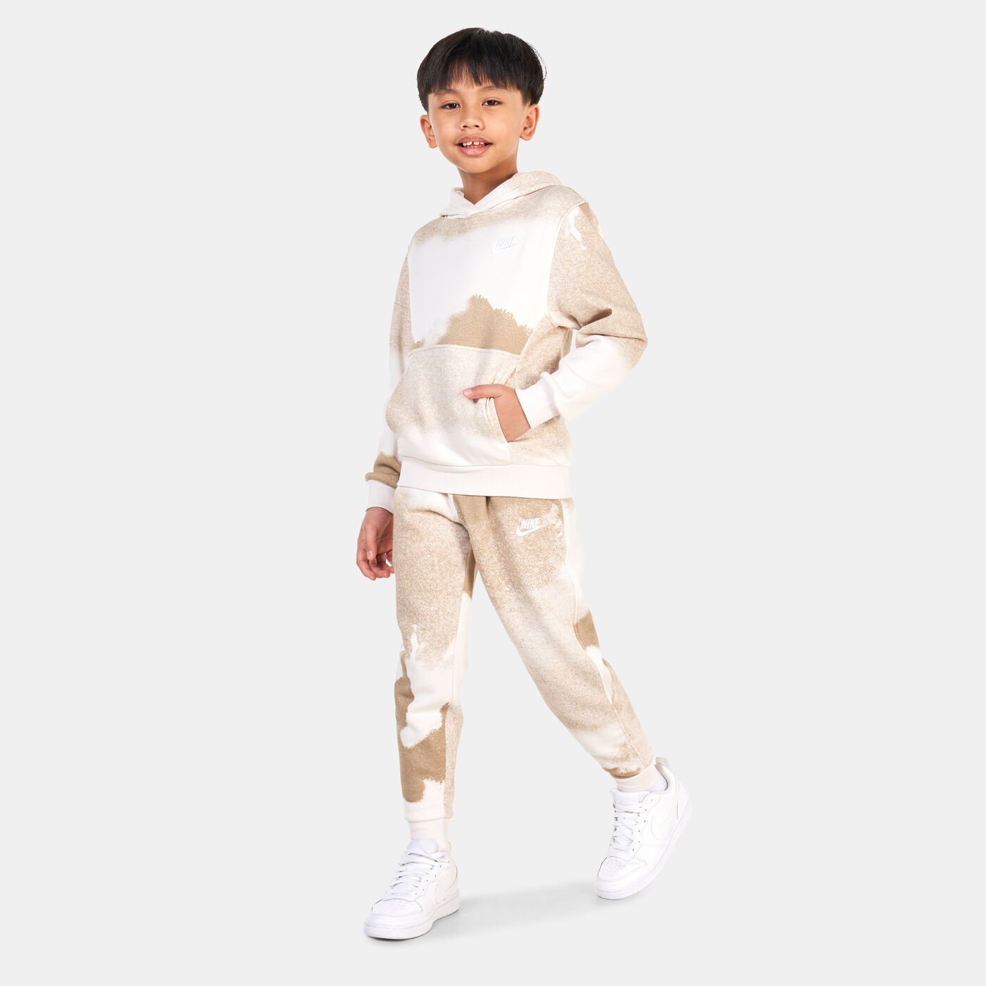 Kids' Club Fleece Washed Allover Print Joggers