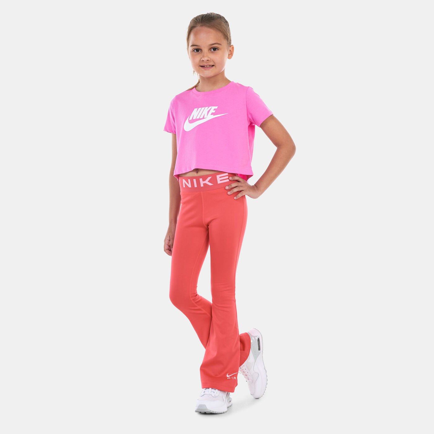 Kids' Sportswear Air Essentials High-Rise Flared Leggings