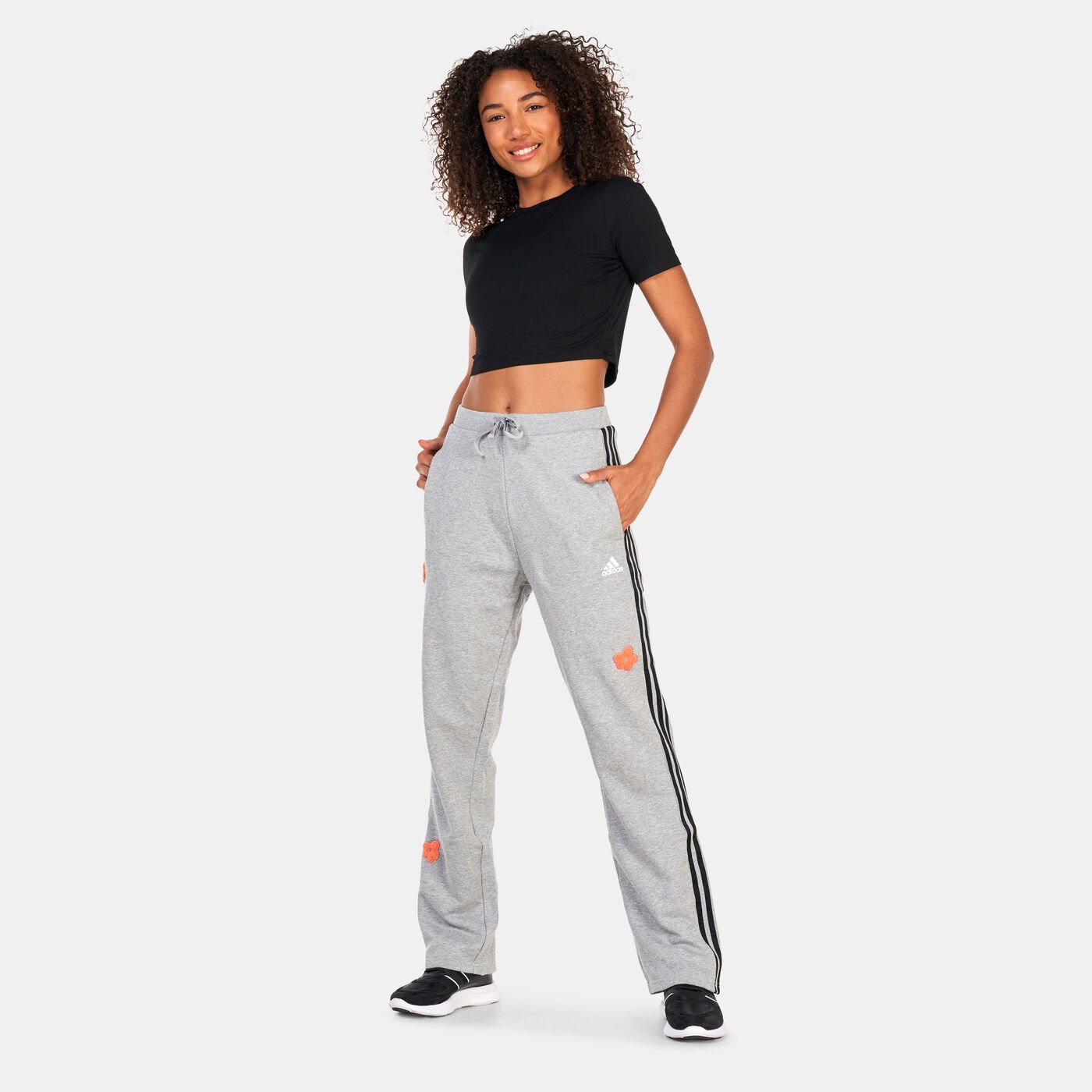 Women's 3-Stripes Chenille Flower Patch Track Pants