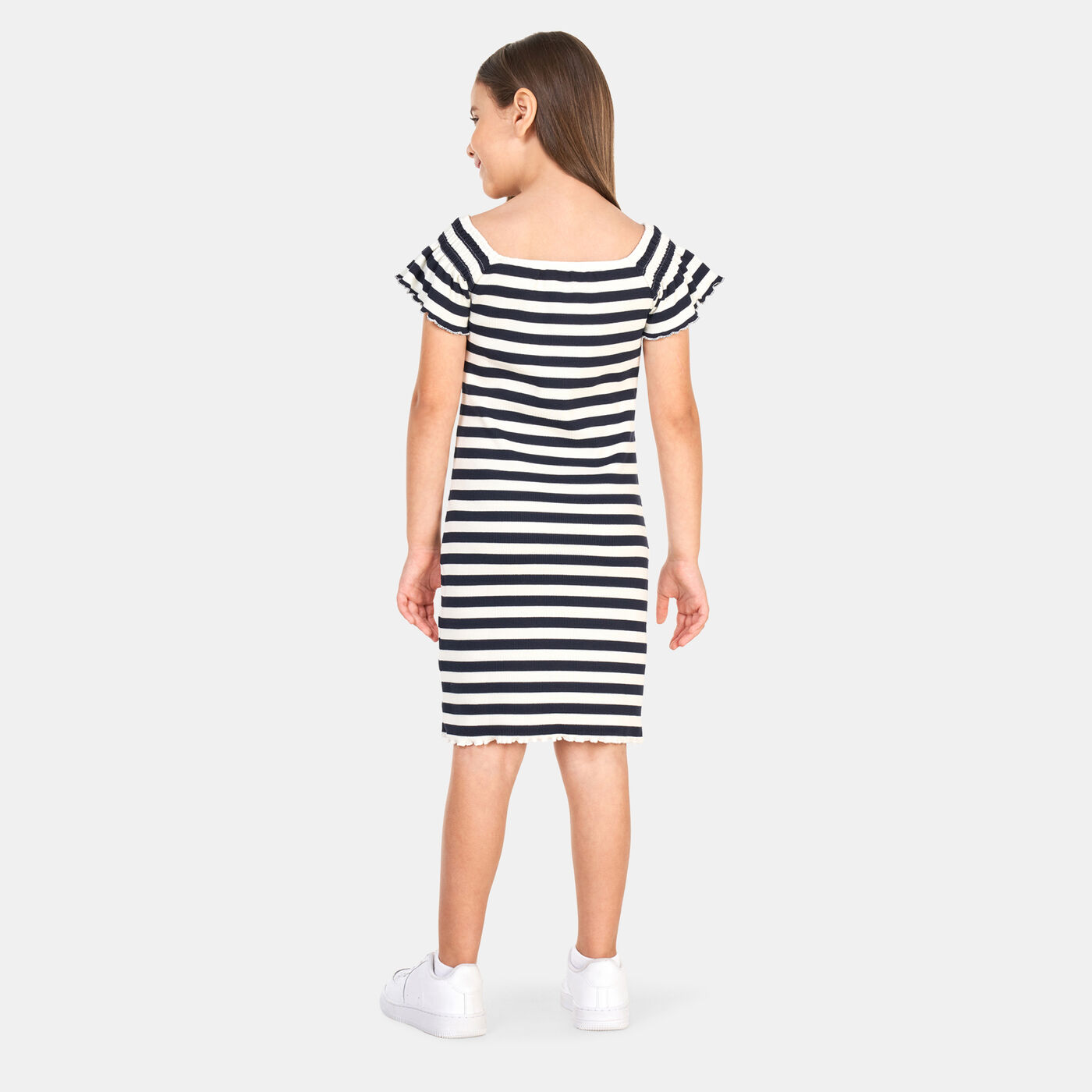 Kids' Striped Off-Shoulder Dress