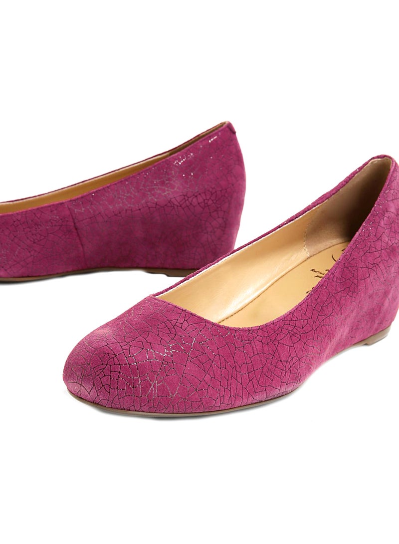 Wedge Pumps Burgundy