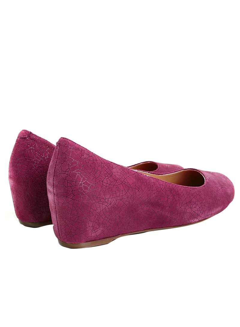 Wedge Pumps Burgundy