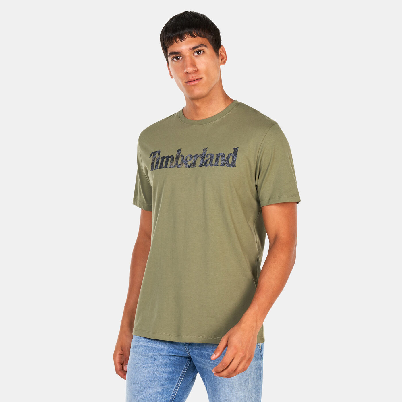 Men's Linear Logo Seasonal Camo T-Shirt