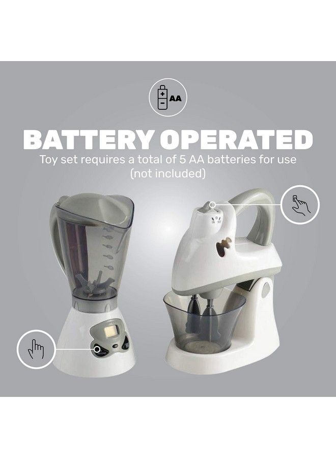 Appliances Mixer And Toy Blender Kids Kitchen Playset Realistic Designs Functions Like Real Kitchen Appliances For Dramatic Play Developmental Toddler Toys 3 Years & Up