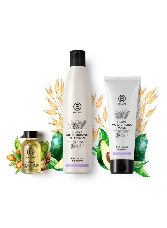 Heavy Moisturising Treatment Combo Deeply Nourishes Dry And Frizzy Hair Shampoo 300Ml Conditioner 125Ml And Oil Shots (8 Shots X 6Ml Each)