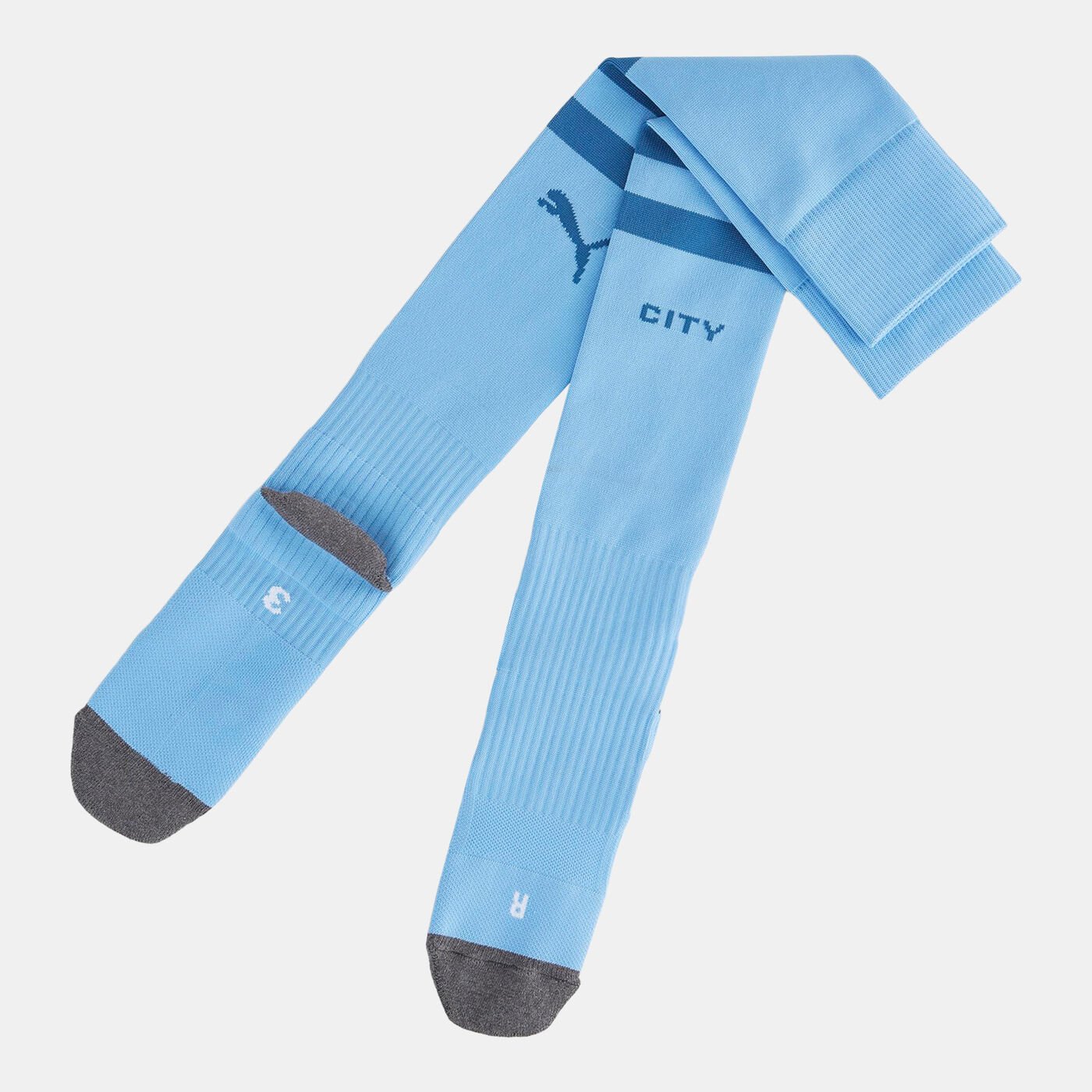 Manchester City Striped Football Socks