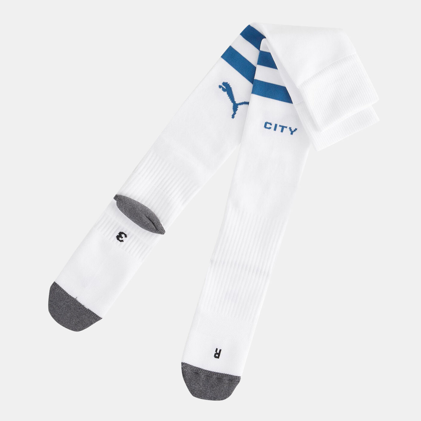 Manchester City Striped Football Socks