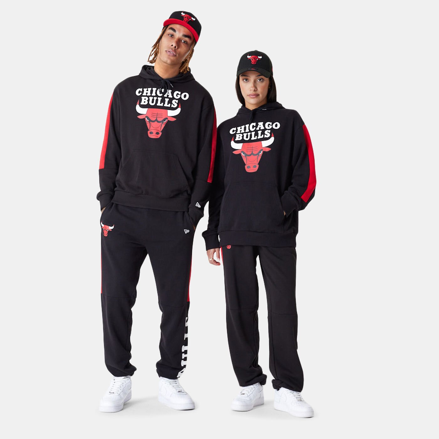 Men's Chicago Bulls NBA Colour-Block Pullover Hoodie