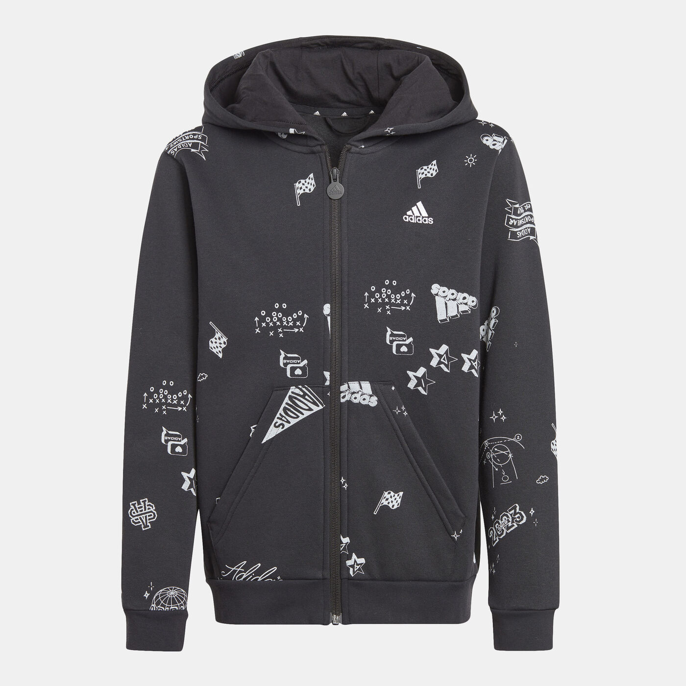 Kids' Brand Love Allover Print Full-Zip Hoodie