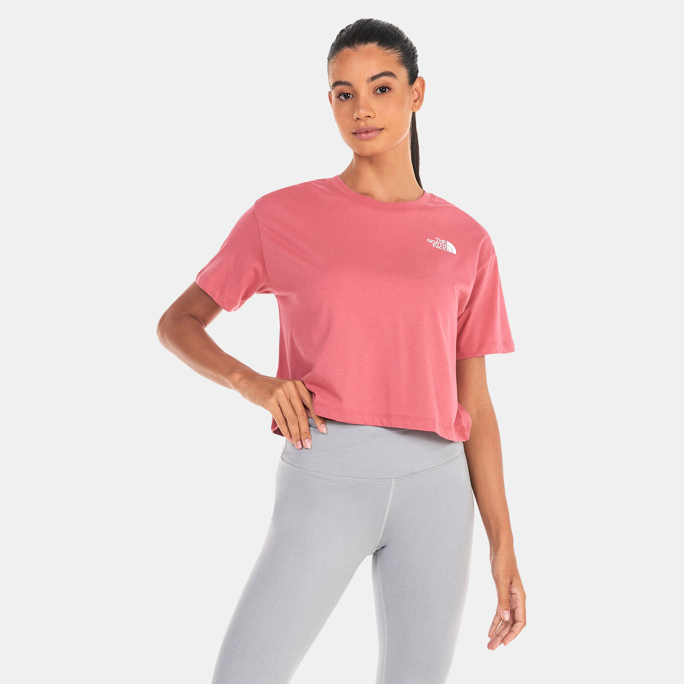 Women's Cropped Simple Dome T-Shirt