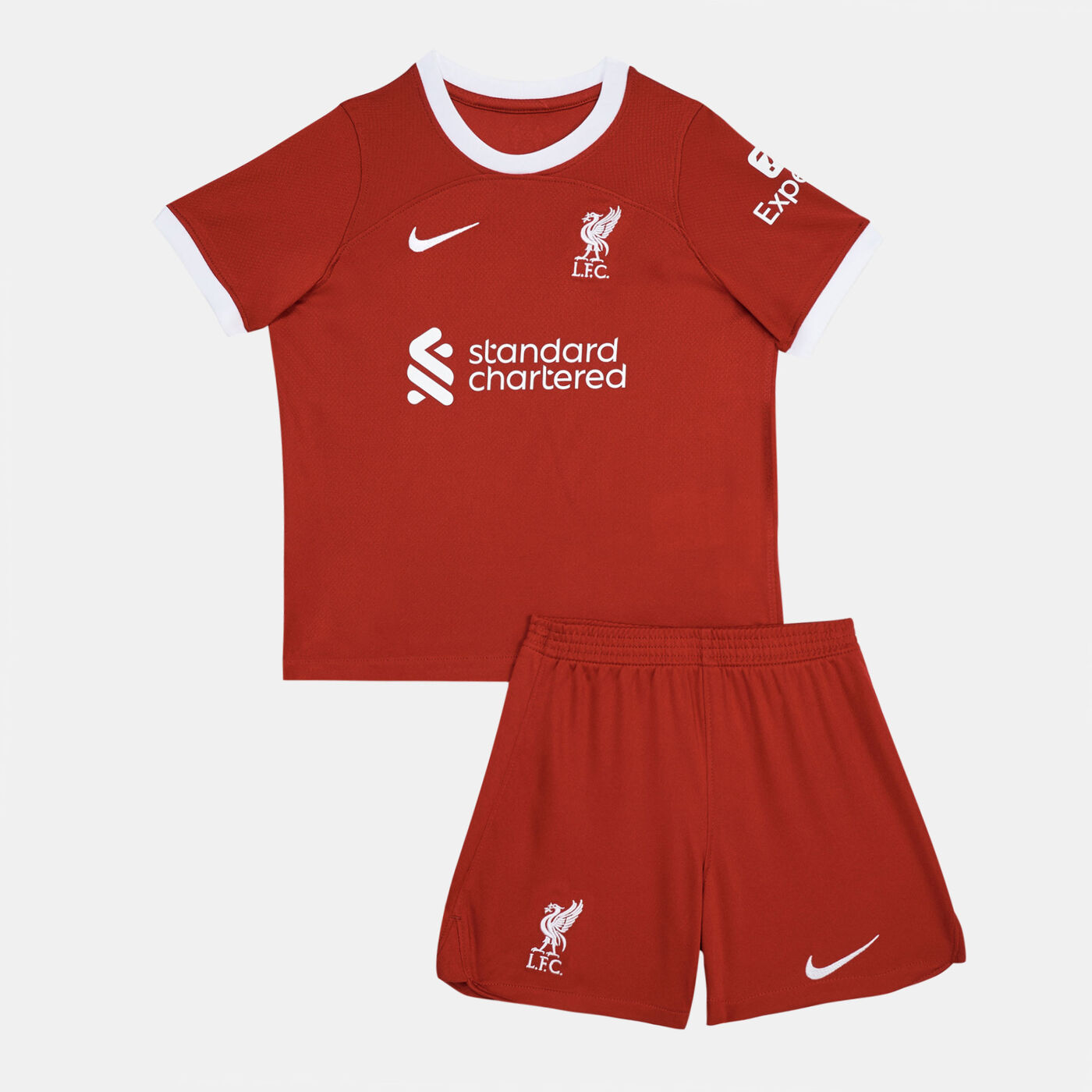 Kids' Liverpool F.C. Dri-FIT Home 3-Piece Kit - 2023/24 (Younger Kids)