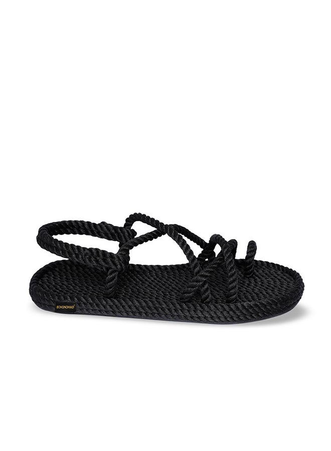 Casual Rope Sandals Black