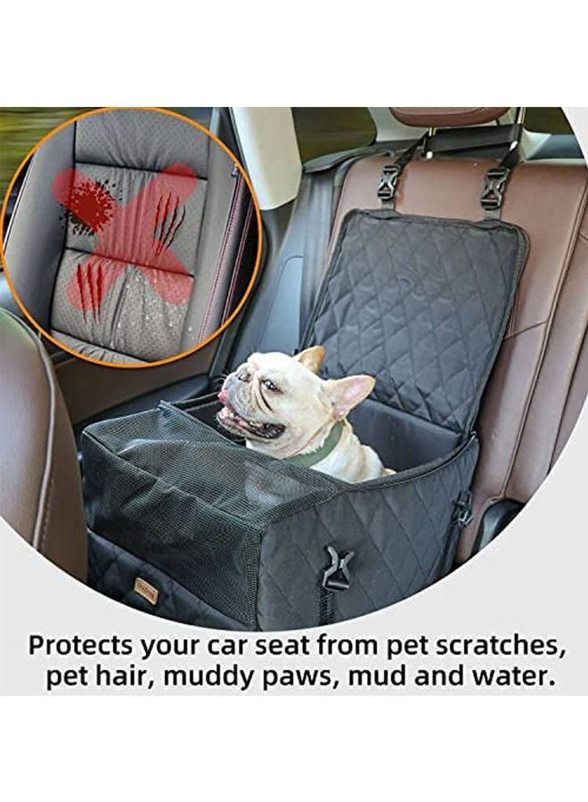 Neostyle 3 in 1 Dog Car Seat with Harness and Storage Bag Black