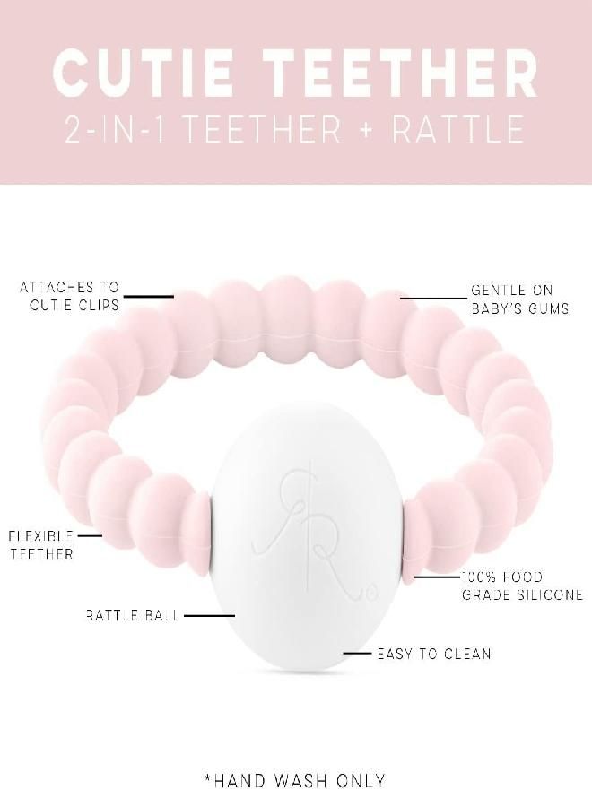 Ryan and Rose Cutie Teether Rattle (Pink)