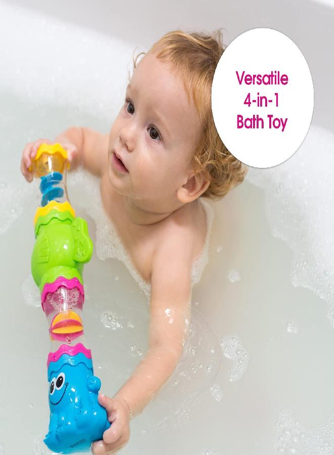 Edushape Water Whirly - Toddler Bath Toys - Early Child Development Learning Boys & Girls Water Bath Toy - Baby Bath Toys for Toddlers 1-3 Teaches Cause & Effect & STEM