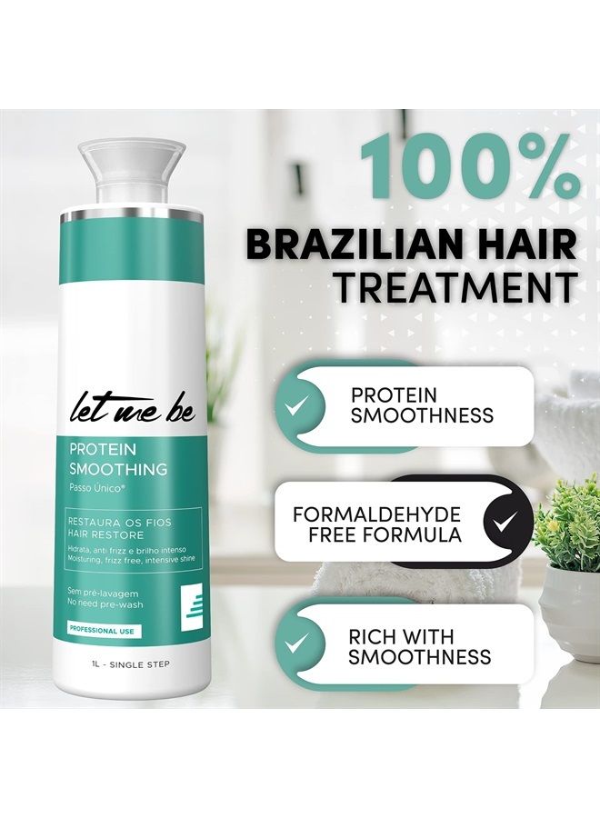Hair Keratin Treatment | Brazilian Protein Smoothing Treatment | Moisturizing, Frizz Free & Intensive Shine | Effective Keratin Straighten Your Hairs | Single step treatment | bottle contain