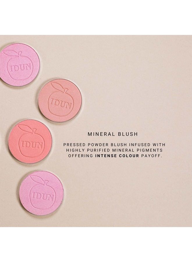 Mineral Blush - Pressed Powder - Glides On Smoothly - Offering Intense Color Payoff And Naturally Healthy Skin - Hallon - 0.18 Oz, Rosy Pink, (I0100276)