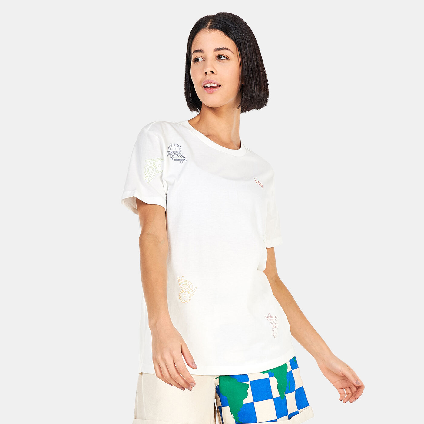 Women's Anaheim Paisley Check T-Shirt