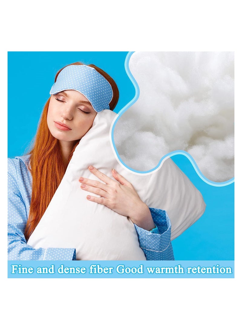 White Polyester Filling Fluffy High Resilience Stuffing for Cushions, Pillows, Teddy Bear and Toy Hypoallergenic Lofty Hollow Filling for Sofas and Bedding, (500, 1000, 1500, 2000, 3000, 4000, 5000g)