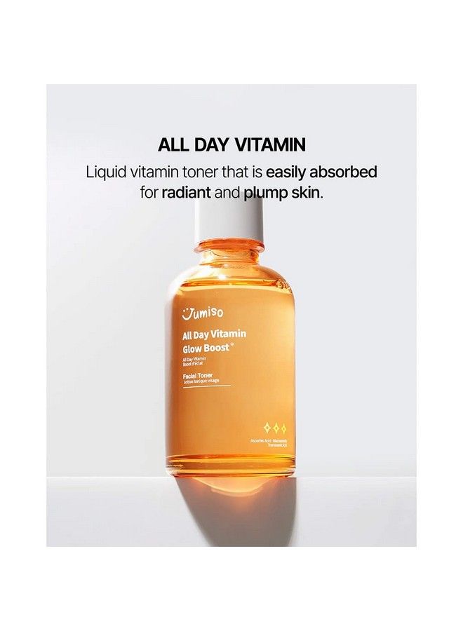 All Day Vitamin Glow Boost Facial Toner Vitamin Daily Toner Vitamin Bc Toner Skin Brightening Hydrating Glowing Toner Naturally Radiant&Plump Skin Eo&Fragrance Free 125Ml 4.22 Fl.Oz
