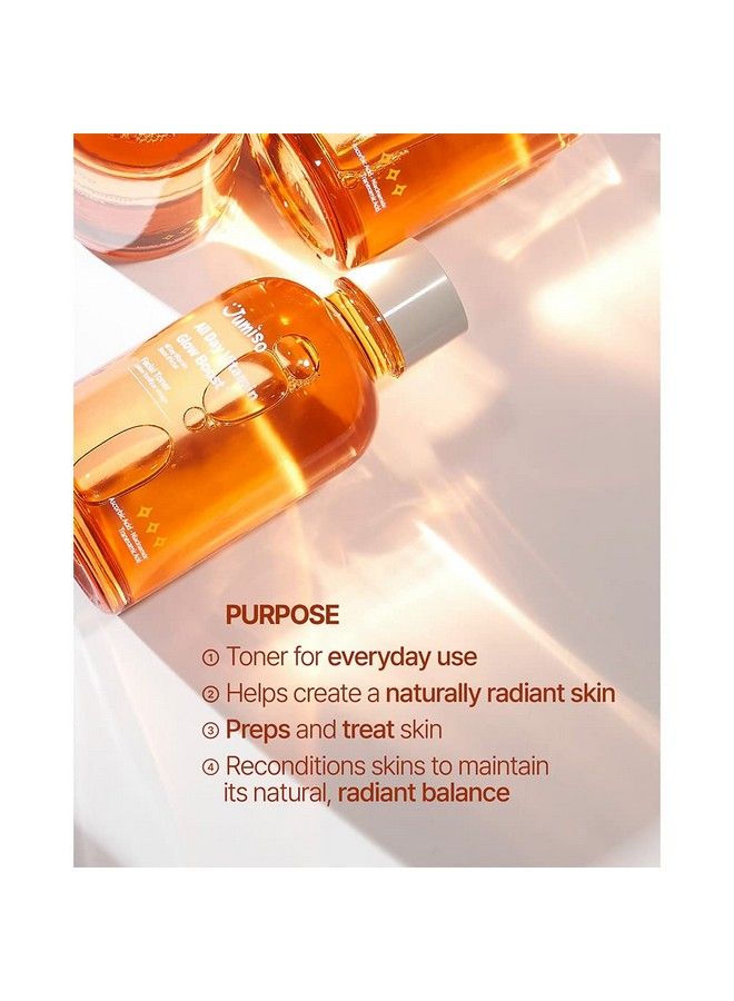 All Day Vitamin Glow Boost Facial Toner Vitamin Daily Toner Vitamin Bc Toner Skin Brightening Hydrating Glowing Toner Naturally Radiant&Plump Skin Eo&Fragrance Free 125Ml 4.22 Fl.Oz