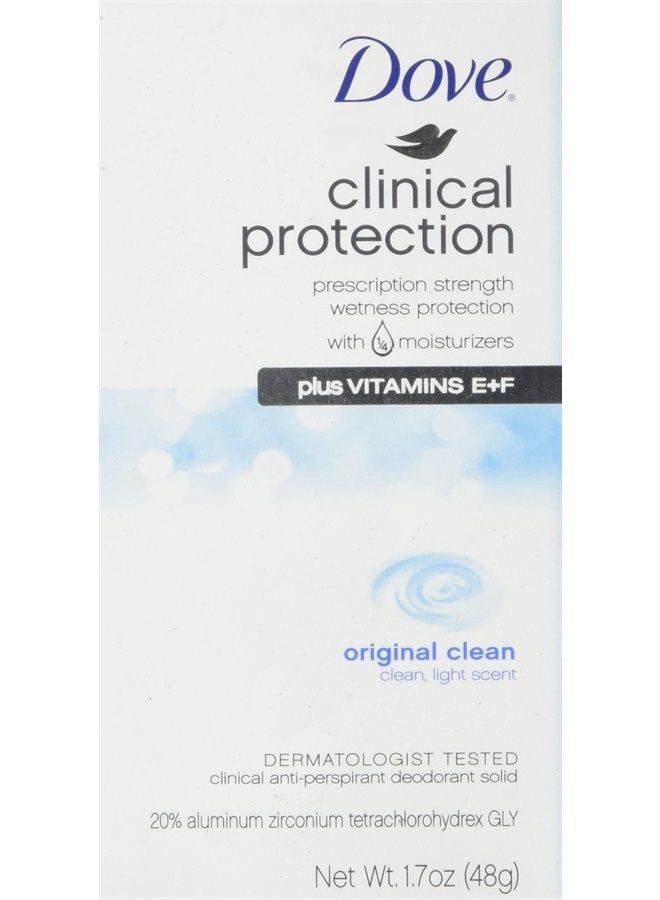 Dove Clncl Prtct Clnorigi Size 1.7z Dove Clinical Protection Original Clean Antiperspirant Deodorant