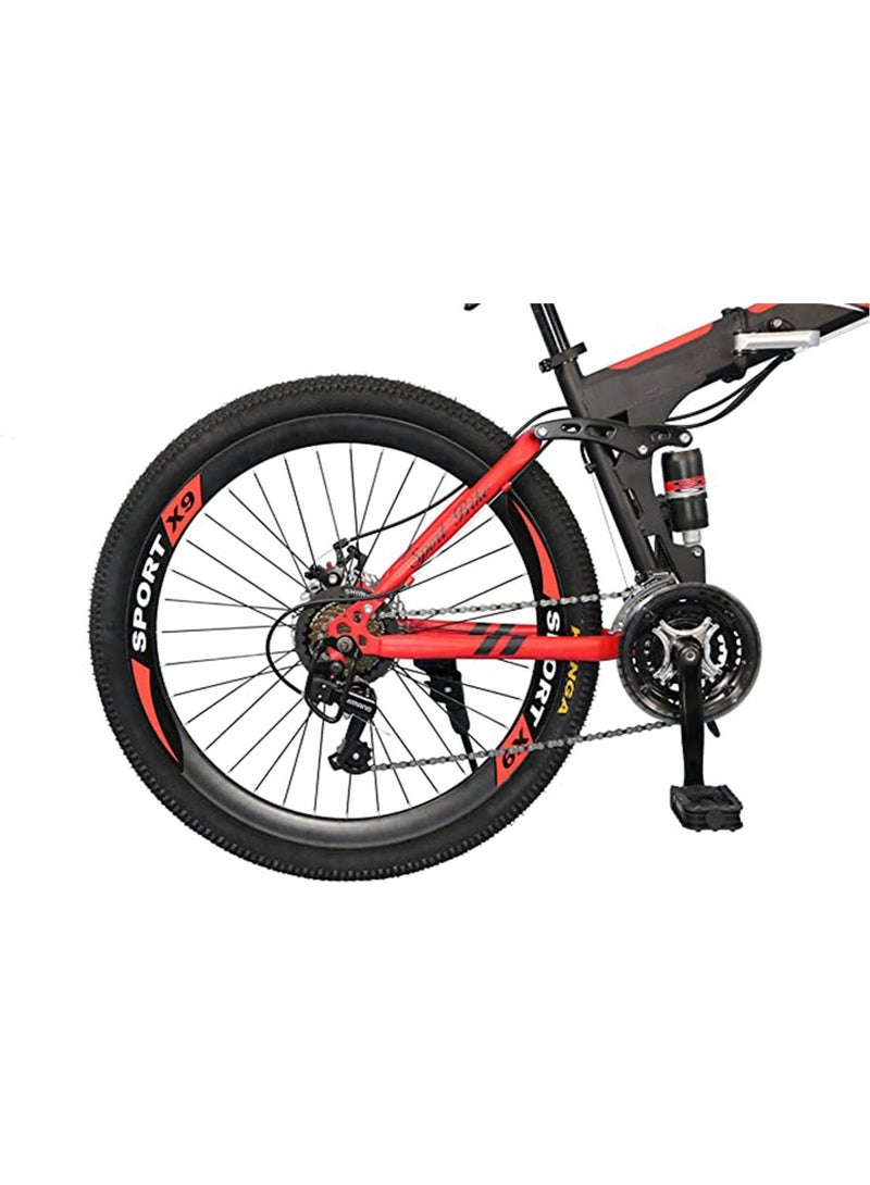 26 inch folding bike 24 speed mountain bike