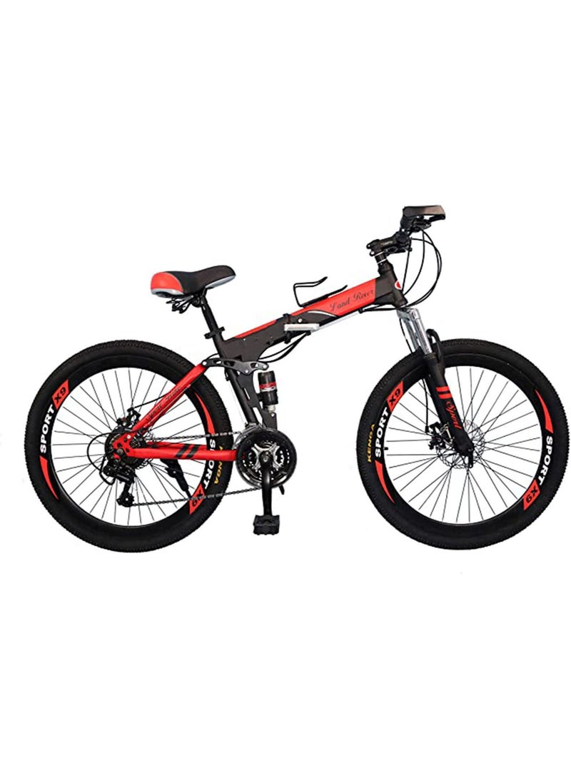 26 inch folding bike 24 speed mountain bike