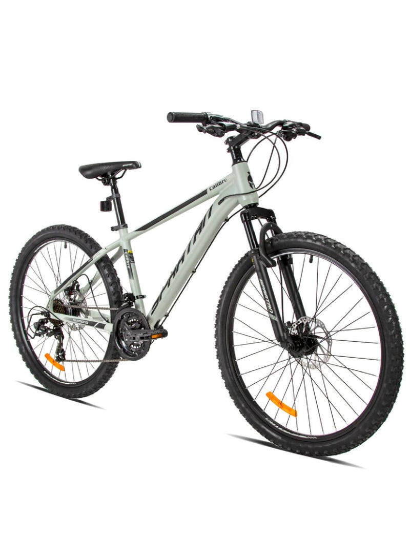 Hardtail Mountain Bicycle| Lightweight alloy frame & rims | Gear | Disc brakes | Front Suspension Bike and Shimano Shifters| Sand Grey | Size - 26 Inches