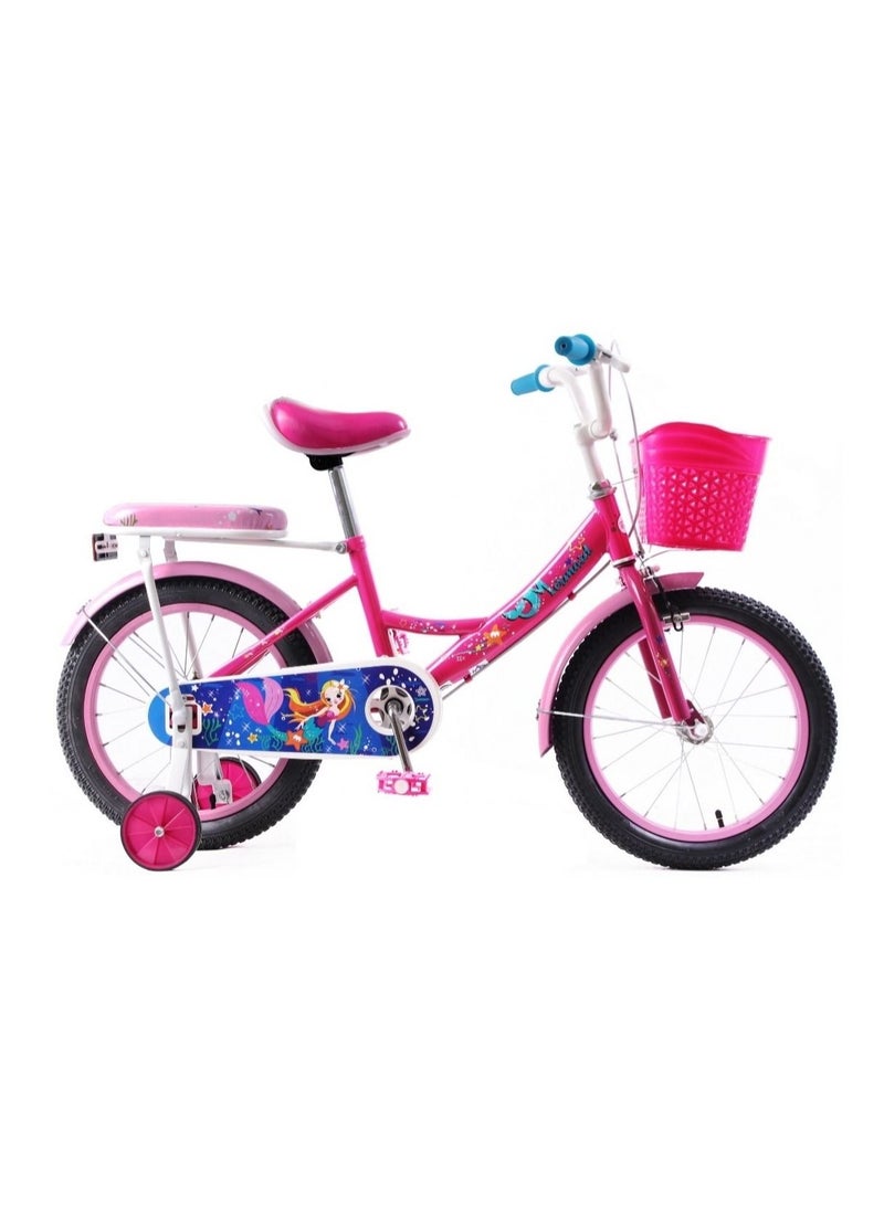 Elgo Mermaid Bicycle Dark Pink 16 Inches