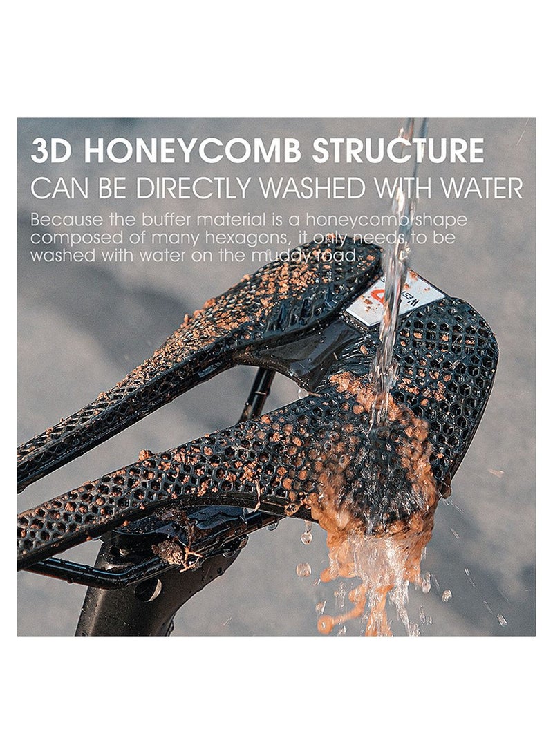 Bike Seat Lightweight 3D Bicycle Saddle Cushion for MTB Road Bike Cycling Comfortable Honeycomb Cushion