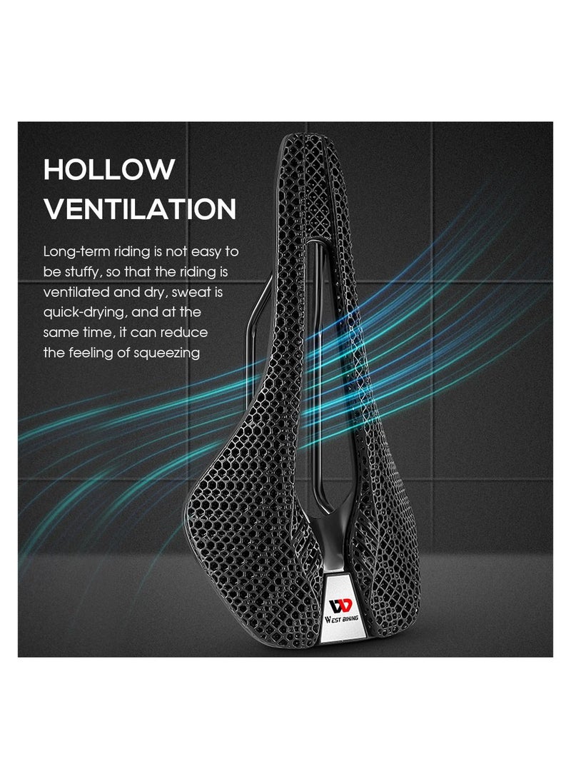 Bike Seat Lightweight 3D Bicycle Saddle Cushion for MTB Road Bike Cycling Comfortable Honeycomb Cushion