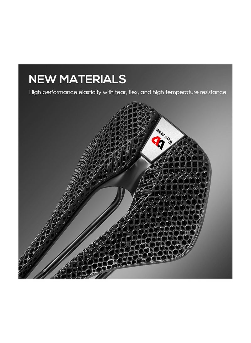 Bike Seat Lightweight 3D Bicycle Saddle Cushion for MTB Road Bike Cycling Comfortable Honeycomb Cushion